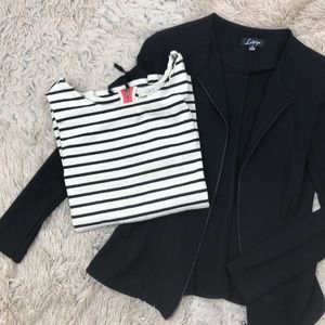 Ann Taylor LOFT Striped Sleeveless Thick Blouse